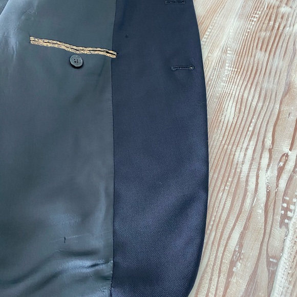 Joseph Abboud 3 Button Navy Sports Coat 48R - Picture 7 of 8